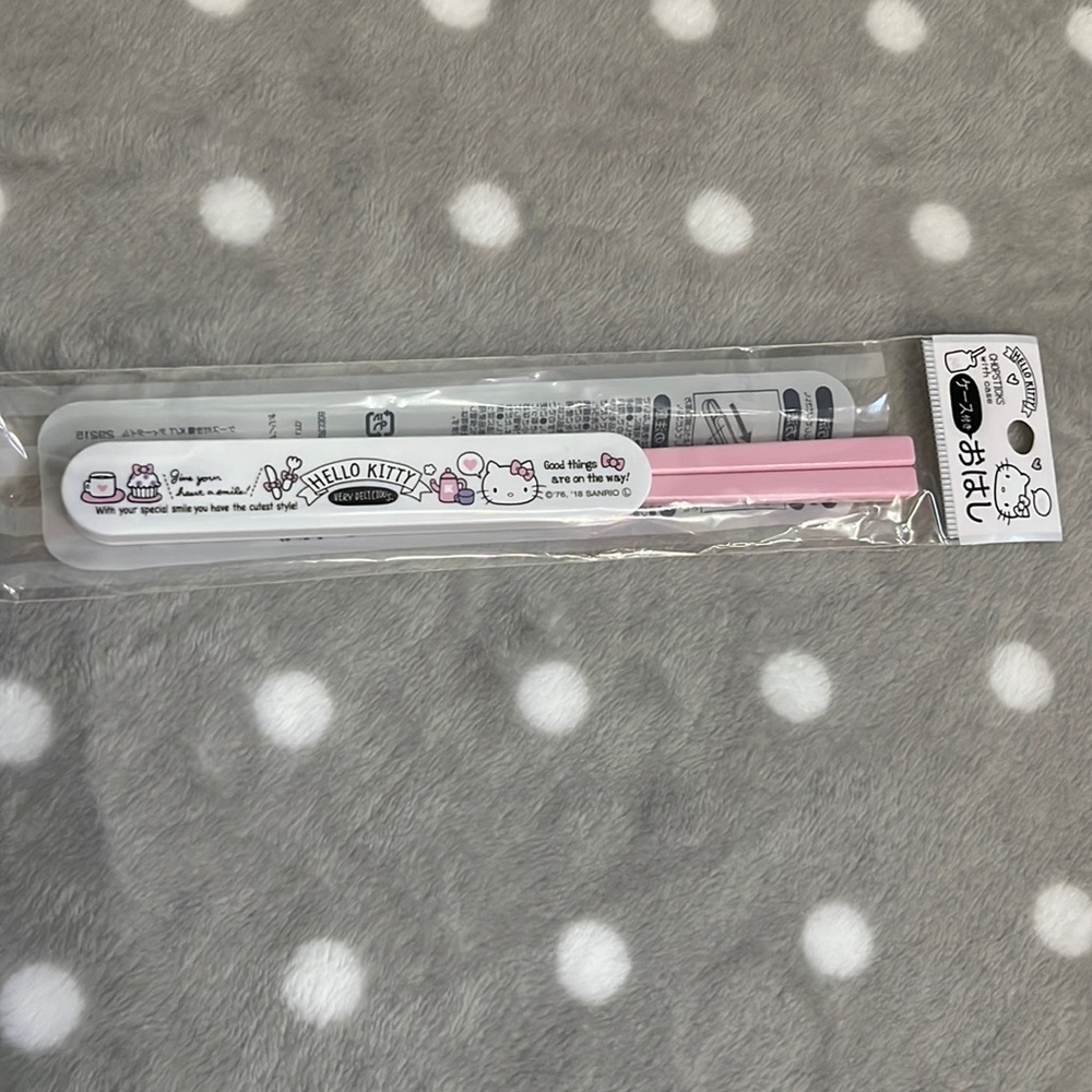 Sanrio Hello Kitty Chopsticks and Case